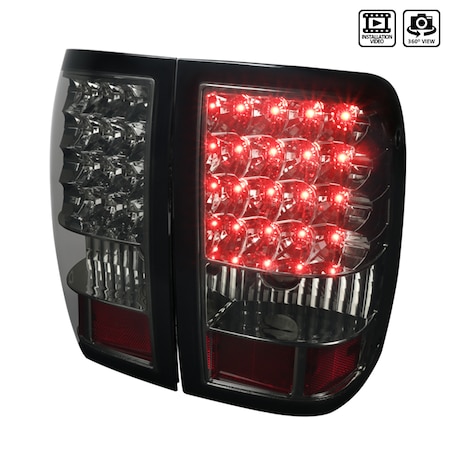 Spec-D Tuning 06-11 Ford Ranger LED Tail Lights - Smoke LT-RAN06GLED-TM